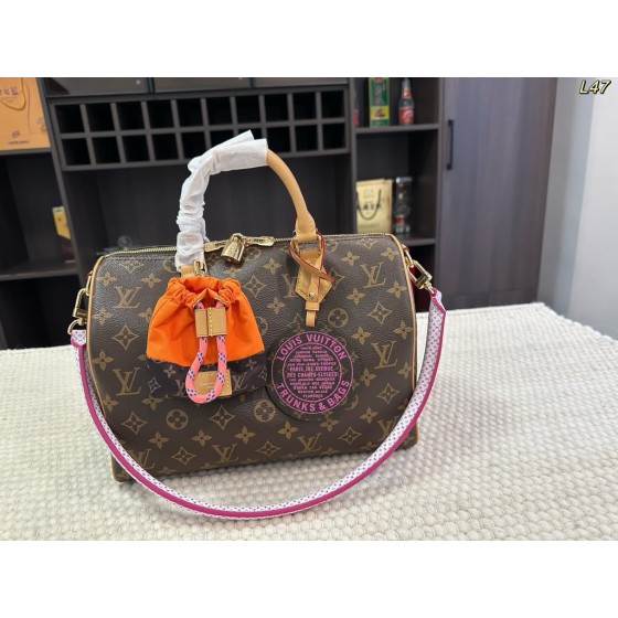 Louis Vuitton Speedy Bandouli猫re 30 (Monogram with Trunks & Bags Patch)